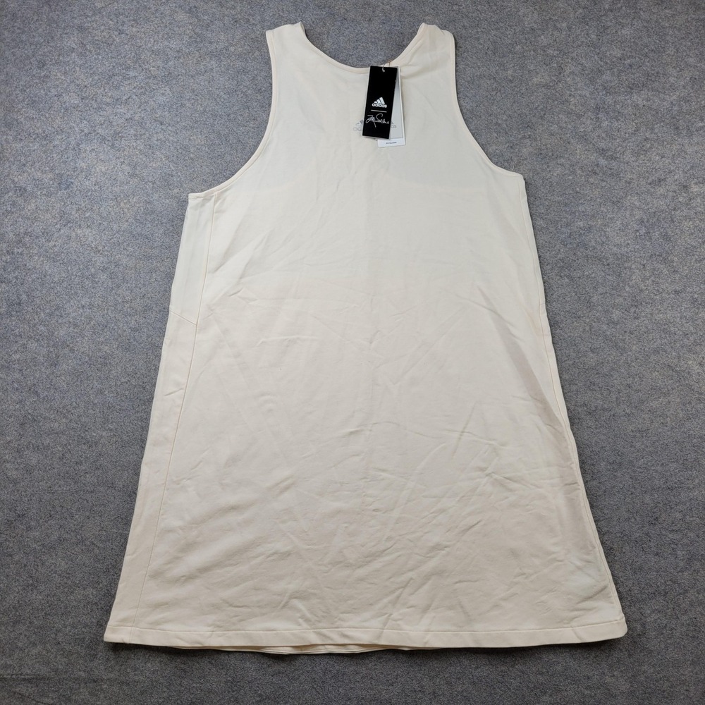 Adidas Tank Dress Womens XL White Zoe Saldana W UFORU Athleisure Casual